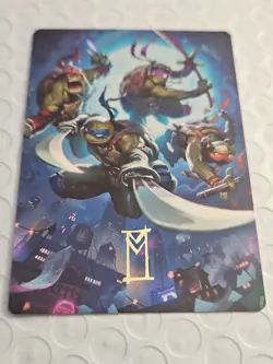MTG Heroes in a Half Shell Art Card:TMNT **GOLD STAMPED**, New Pulled From Pack - Image 1