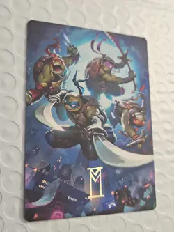 MTG Heroes in a Half Shell Art Card:TMNT **GOLD STAMPED**, New Pulled From Pack - Image 2