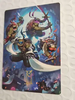 MTG Heroes in a Half Shell Art Card:TMNT **GOLD STAMPED**, New Pulled From Pack - Image 3