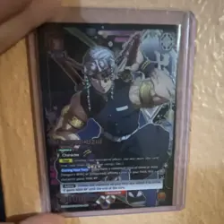 Card condition 40001 Demon Slayer Tengen Uzui Foil RRR selling 180 or best offer - Image 1