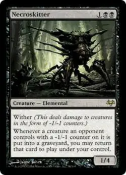 Magic The Gathering Eventide Single Card Rare Necroskitter #38 - Image 1