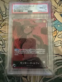 PSA 10 Monkey D. Luffy EB02-010 Alternate Art Leader One Piece Card - Image 5