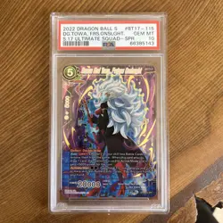 Demon God Towa Furious Onslaught SPR Foil Dragon Ball Super Card Game | PSA 10 - Image 1