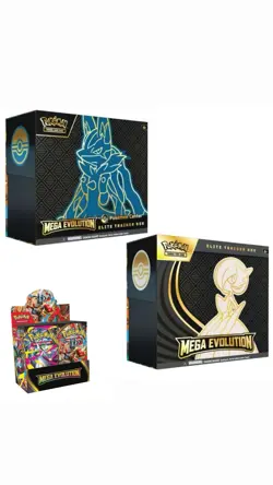 Pokemon Center Mega Evolution Both ETBs & Enhanced Booster Box *PRESALE* - Image 1