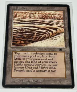 MTG Strip Mine No Horizon MP Antiquities Magic the Gathering - Image 1