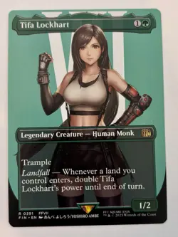 (1x) Tifa Lockhart - Borderless - Final Fantasy - MTG - NM - Image 1
