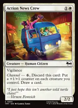 Action News Crew (1) – Teenage Mutant Ninja Turtles TM – MTG Magic the Gathering - Image 1