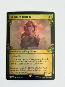 Delighted halfling - showcase scroll FOIL - English - MTG The Lord of the Rings - Image 1