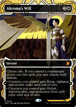 MTG Akroma's Will NM M 1 Secrets of Strixhaven: Mystical Archive - Image 1