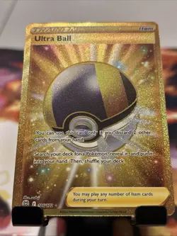 Ultra Ball 186/172 Secret Rare Brilliant Stars Pokemon Holo NM - Image 1