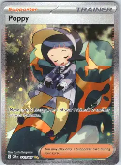 Poppy 227/197 Special Illustration Rare Obsidian Flames Pokemon Holo NM - Image 1