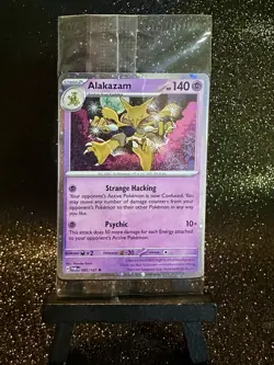 Alakazam Holo Twilight Masquerade Promo Pokemon TCG Card 082/167 Cosmos Pokemon - Image 1