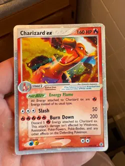 Pokemon Charizard EX Fire Red & Leaf Green Holo Rare 105/112 HP - Image 1