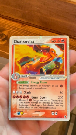 Pokemon Charizard EX Fire Red & Leaf Green Holo Rare 105/112 HP - Image 2