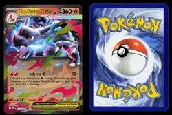 MEGA CHARIZARD X EX 013/094 DOUBLE RARE PHANTASMAL FLAMES POKEMON HOLO LP - Image 3