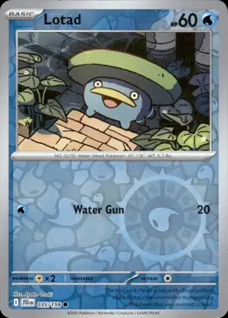 Lotad 035/159 Common Journey Together Pokemon Reverse Holo Near Mint - Image 1