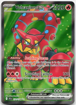 VOLCANION EX 171/159 JOURNEY TOGETHER POKEMON HOLO NEAR MINT - Image 2