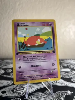 Pokemon TCG: Slowpoke #67/82 Team Rocket Set 1st edition LP - Image 1