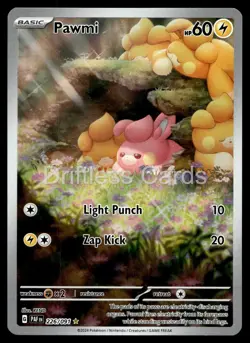 Pawmi 226/091 Illustration Rare Paldean Fates Pokemon Holo NM/M - Image 1