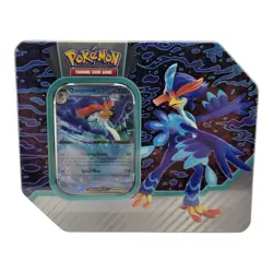 Pokemon TCG Paldea Partners Tin Quaquaval ex 5 Booster Packs Sealed - Image 1
