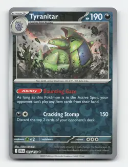 Tyranitar 095/159 Rare Journey Together Pokemon Reverse Holo Near Mint - Image 1