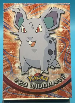 Nidoran #29 1999 Topps Pokemon TV Animation Edition Series 1 Blue Logo LP - Image 1