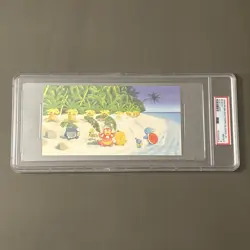 Pokemon TCG: 1999 Southern Islands Postcard Beach PSA 8 Japanese - Image 1