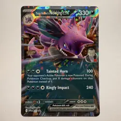 Pokemon TCG Destined Rivals Team Rocket’s Nidoking EX #217 Black Star Promo NM - Image 1
