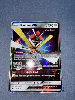 Pokemon TCG Kartana GX 70/111 Sm-Crimson Invasion Holo - Image 1