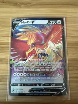 Pokemon TCG Ho-Oh V Silver Tempest 140/195 Holo Ultra Rare - Image 1