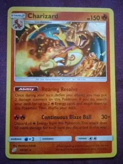 🔥Pokemon TCG Charizard 14/181 SM-Team Up Rare Cracked Ice Holo🔥 - Image 1