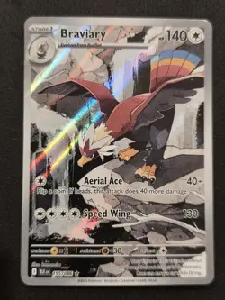 Pokemon Braviary 155/086 Illustration Rare IR Black Bolt 2025 Near Mint - Image 1