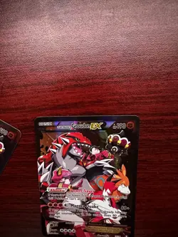 Pokemon TCG Team Magma's Groudon EX 15/34 Double Crisis Full Art Holo UR EN - Image 4