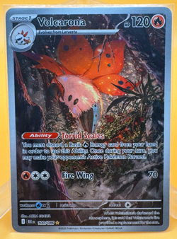 VOLCARONA 2025 Pokemon Scarlet Violet Black Bolt #100/86 Illustration Rare - Image 1