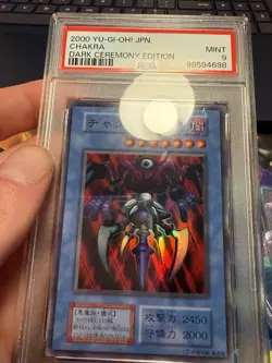 Yu-Gi-Oh! Chakra Dark Ceremony 2000 Japanese PSA 9 MINT Graded Slab *see desc - Image 1