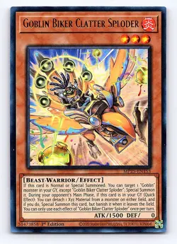 2025 Yu-Gi-Oh Mega-Pack #MP25-EN153 Goblin Biker Clatter Sploder - Image 1