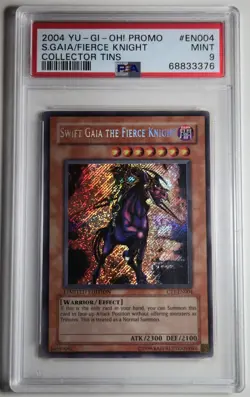 2004 YU-GI-OH! Swift Gaia The Fierce Knight CT1 EN004 Collector Tins PSA 9 - Image 1