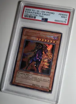 2004 YU-GI-OH! Swift Gaia The Fierce Knight CT1 EN004 Collector Tins PSA 9 - Image 3
