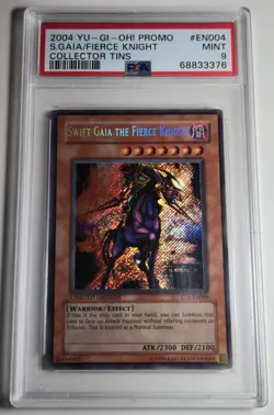 2004 YU-GI-OH! Swift Gaia The Fierce Knight CT1 EN004 Collector Tins PSA 9 - Image 4