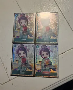 One Piece TCG Otama (Parallel) OP07-022 PLAYSET ALT ART BUNDLE, 4 copies! - Image 1