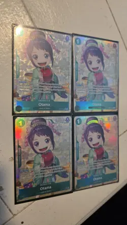 One Piece TCG Otama (Parallel) OP07-022 PLAYSET ALT ART BUNDLE, 4 copies! - Image 2