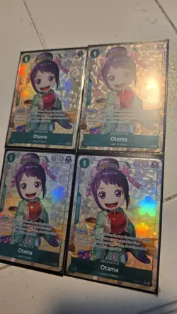 One Piece TCG Otama (Parallel) OP07-022 PLAYSET ALT ART BUNDLE, 4 copies! - Image 3
