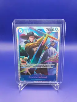 One Piece TCG English OP09-048 Dracule Mihawk SR Foil - Image 1