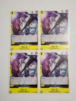 One Piece The Time of Battle OP16-109 DOC Q x4 Playset Yellow English TCG - Image 1