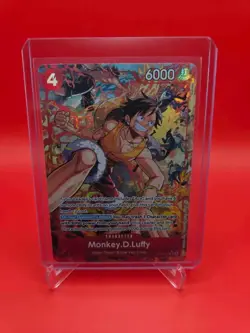 One Piece TCG English OP16-015 Monkey D Luffy Alt Art Parallel - Image 1