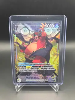 One Piece TCG English OP16-080 Marshall D Teach Leader Alt Art Parallel - Image 1