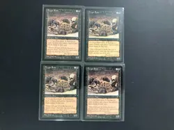 4 x CRYPT RATS Vintage Visions MTG Magic the Gathering Black Cards - Image 1