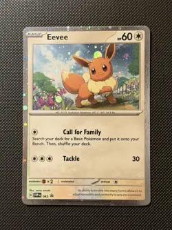 Eevee 043 Sv: Scarlet & Violet Black Star Promo Holo Card - Image 1