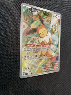 Pokemon Eevee SV: Scarlet & Violet Promo Holo Promo Card-Pokemon Center stamp - Image 2