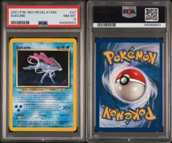 2001 Pokemon TCG Neo Revelation #27/64 Suicune Holo Pokemon Card PSA 8 - Image 3
